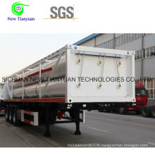 Hydraulic System CNG Jumbo Cylinder Transportation Semi Trailer